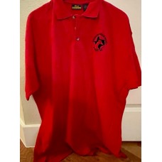 GU Red Short Sleeved Polo Unisex 