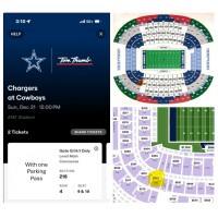 Raffle: 2025 Cowboys vs Chargers
