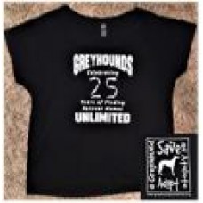 GU Celebrating 25 years Ladies T-Shirt (Black)